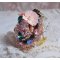 Boheemse ring geborduurd met Swarovski kristallen, facetten en Miyuki kralen