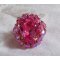 Rose Royale ring met facetten en een Swarovski kristallen cabochon