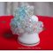 Kristal blauwe ring met Swarovski kristal facetten en spinners