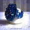 Night Blue Ring met Swarovski kristal facetten en spinners