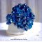 Night Blue Ring met Swarovski kristal facetten en spinners