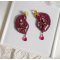 BO Enchantement d'Automne geborduurd met Swarovski-kristallen, parels en rocailles