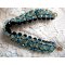 Fonkelende Aurora armband met zwarte facetten en gekleurde tollen in Swarovski kristal