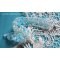 Crystal Blue armband met Swarovski kristal facetten en spinners