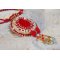 Nous Deux Haute-Couture barok hanger geborduurd met halfedelstenen parels en Swarovski kristal 