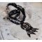 Goldnight hanger ketting geborduurd met Swarovski kristallen in een barokke stijl