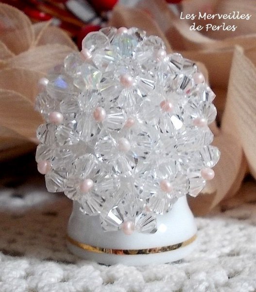 Eclat ring met facetten en draaiende toppen in Swarovski kristal