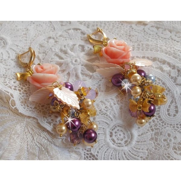 BO Bell'issim P&ecirc;che et Cr&egrave;me avec des Cristaux de Swarovski 