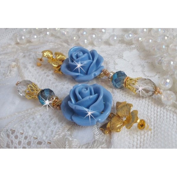 Bell'issim Pink Blue Bearded Boards gemaakt met Swarovski kristallen en Bohemian Crystal