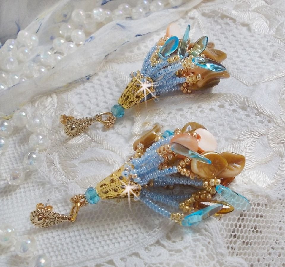 BO Cheyenne met parelmoer pailletten en bohemien glasdolken