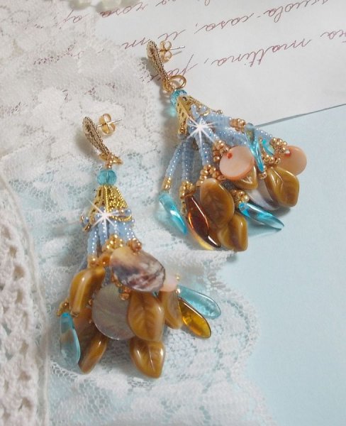 BO Cheyenne met parelmoer pailletten en bohemien glasdolken