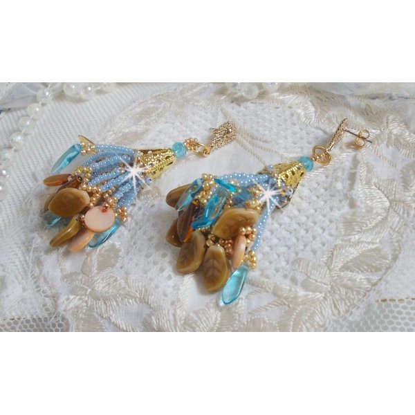 BO Cheyenne met parelmoer pailletten en bohemien glasdolken