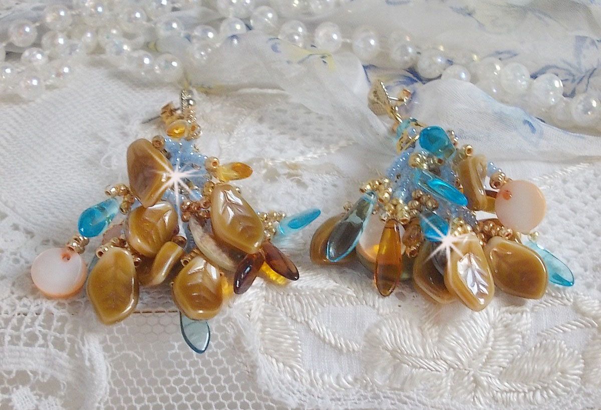 BO Cheyenne met parelmoer pailletten en bohemien glasdolken