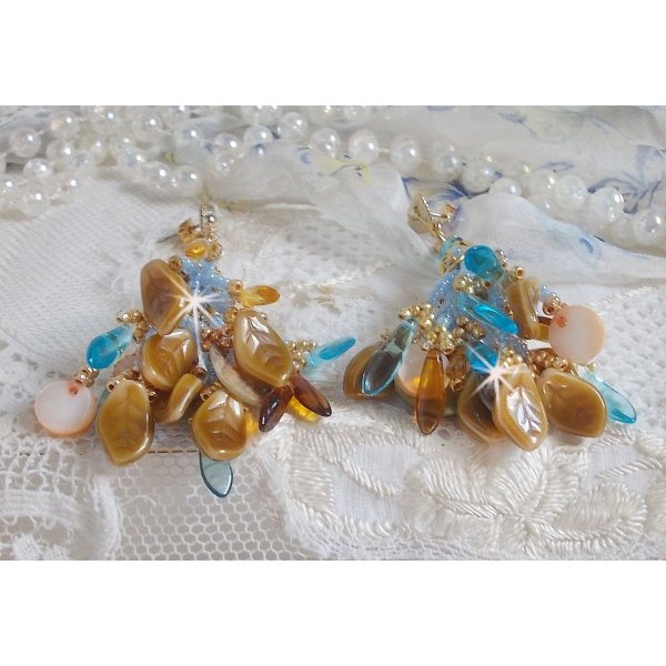 BO Cheyenne met parelmoer pailletten en bohemien glasdolken