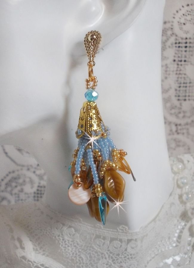 BO Cheyenne met parelmoer pailletten en bohemien glasdolken