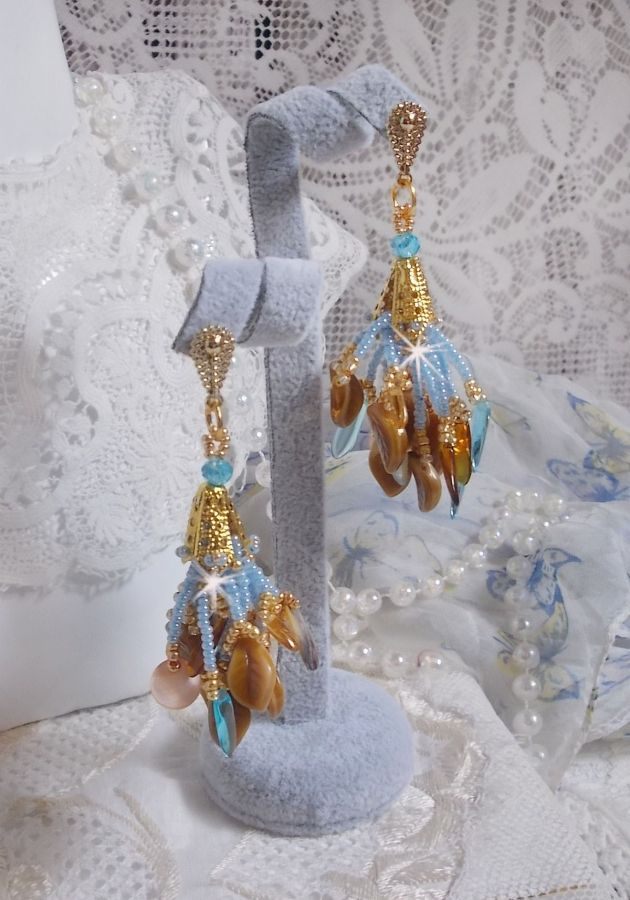 BO Cheyenne met parelmoer pailletten en bohemien glasdolken