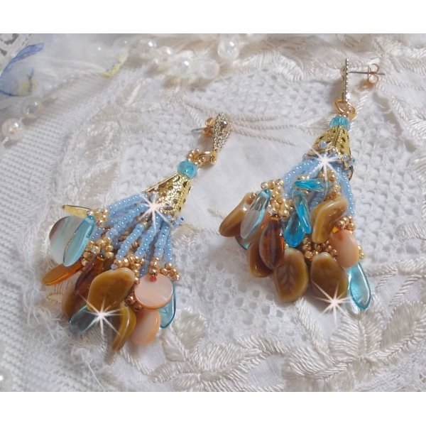 BO Cheyenne met parelmoer pailletten en bohemien glasdolken