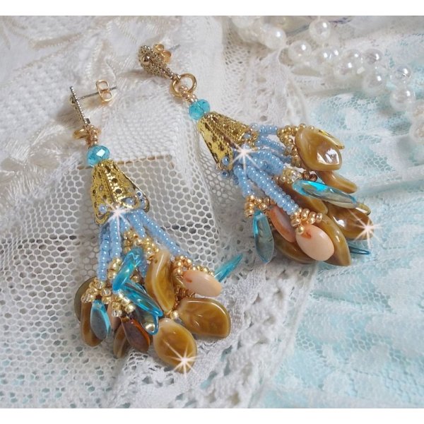 BO Cheyenne met parelmoer pailletten en bohemien glasdolken