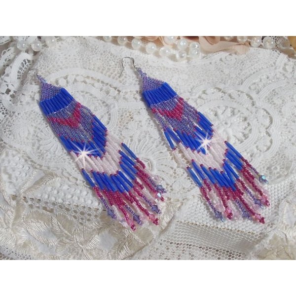 BO Constellation met Swarovski kristallen, Miyuki kralen en Tubes