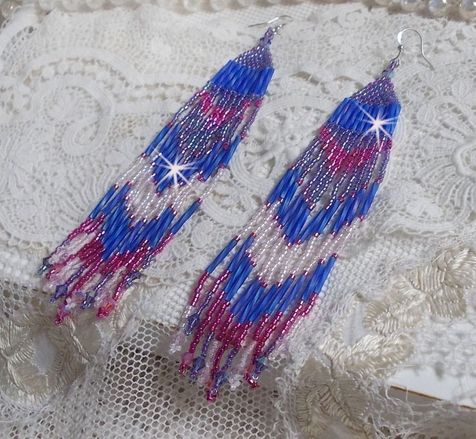 BO Constellation met Swarovski kristallen, Miyuki kralen en Tubes