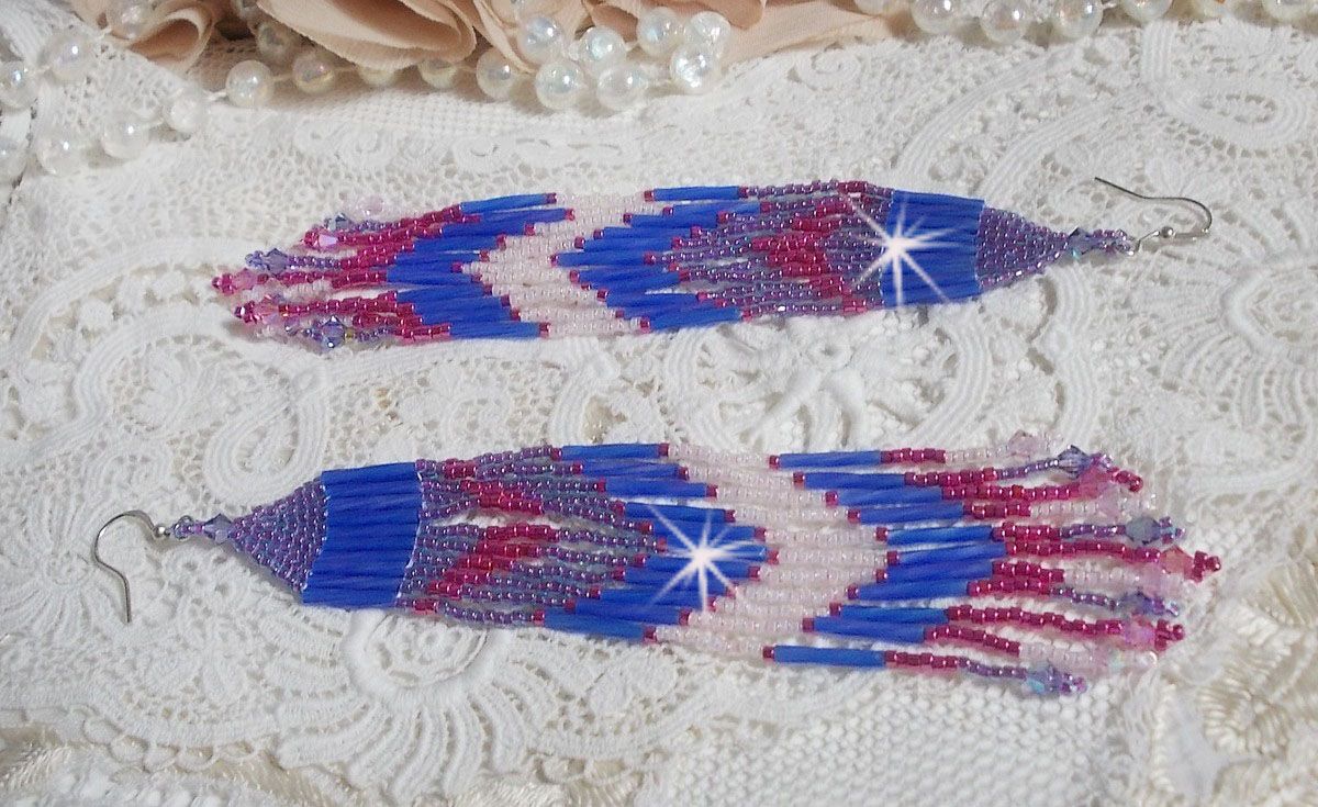 BO Constellation met Swarovski kristallen, Miyuki kralen en Tubes