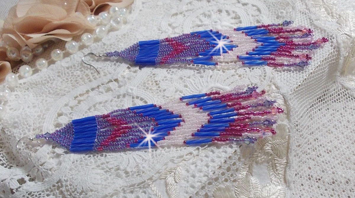 BO Constellation met Swarovski kristallen, Miyuki kralen en Tubes