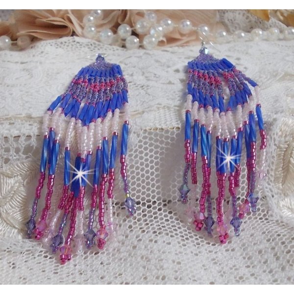 BO Constellation met Swarovski kristallen, Miyuki kralen en Tubes