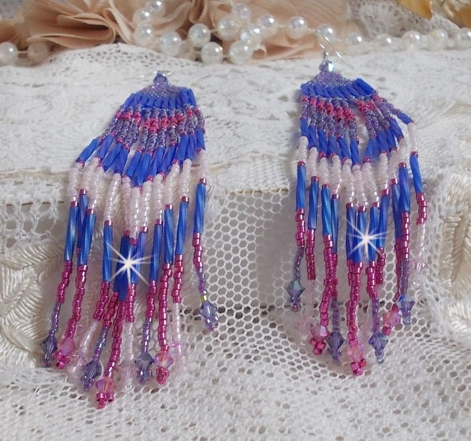BO Constellation met Swarovski kristallen, Miyuki kralen en Tubes