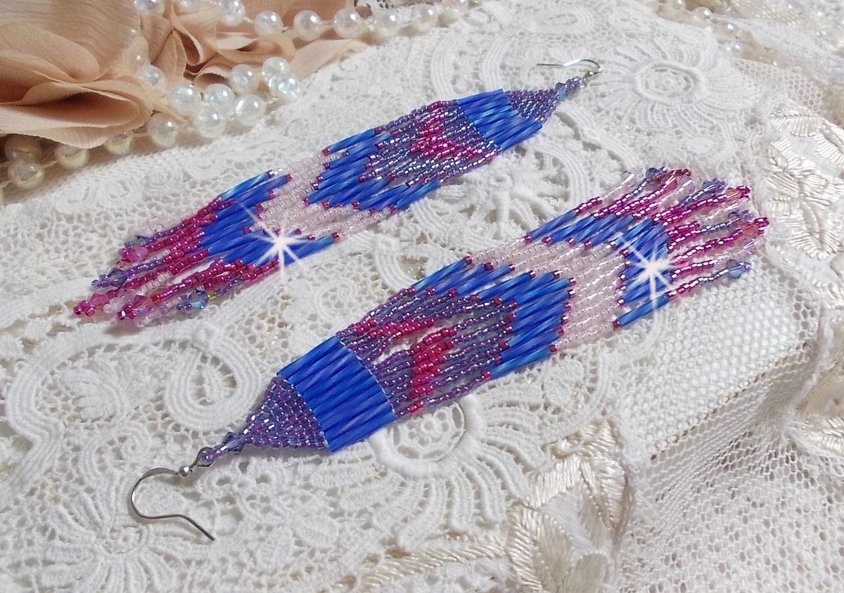 BO Constellation met Swarovski kristallen, Miyuki kralen en Tubes