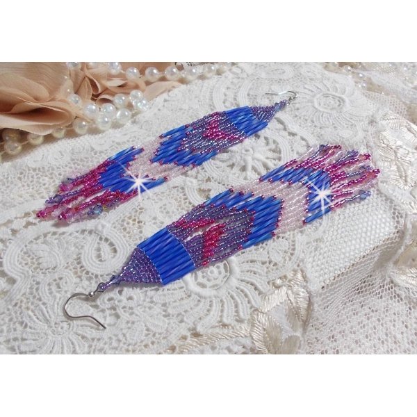 BO Constellation met Swarovski kristallen, Miyuki kralen en Tubes