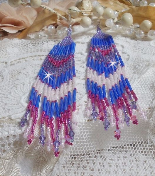 BO Constellation met Swarovski kristallen, Miyuki kralen en Tubes