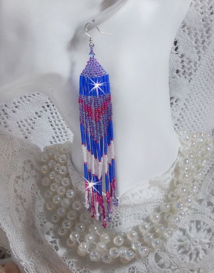 BO Constellation met Swarovski kristallen, Miyuki kralen en Tubes