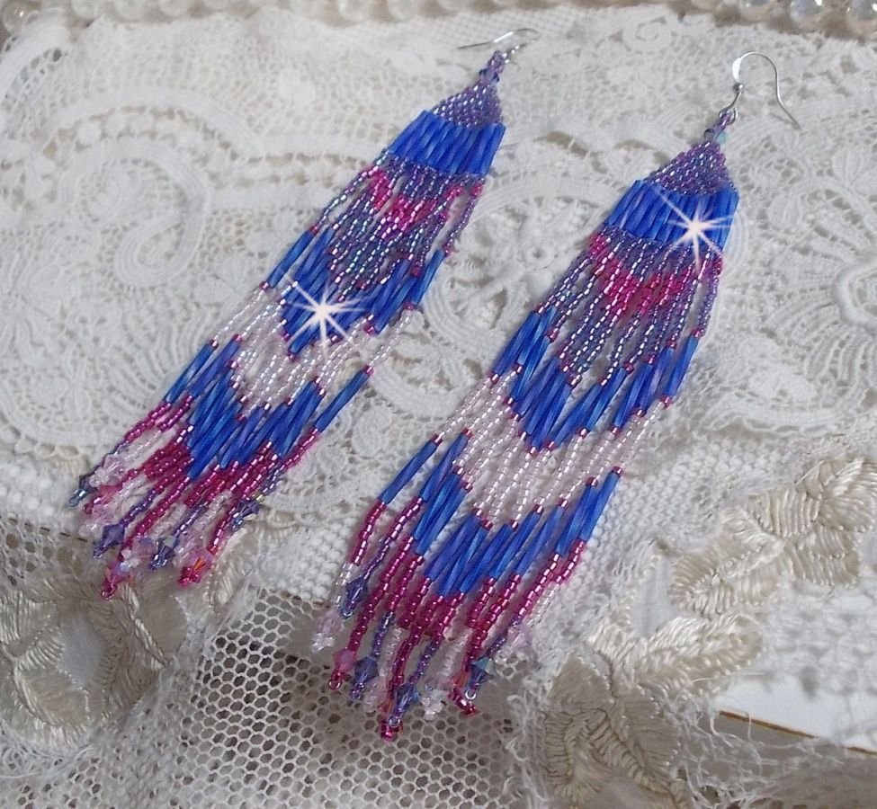 BO Constellation met Swarovski kristallen, Miyuki kralen en Tubes