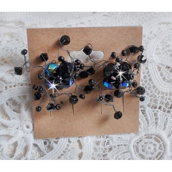 BO Douce Nuit met Swarovski kristallen tolletjes en glazen facetten