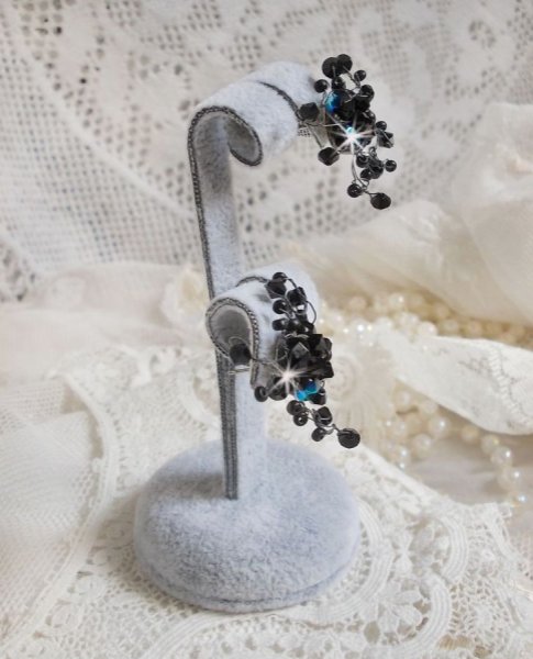 BO Douce Nuit met Swarovski kristallen tolletjes en glazen facetten