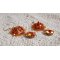 BO Lady in Orange geborduurd met Swarovski Tangerine kristallen, rocailles en bohemian glaskralen.