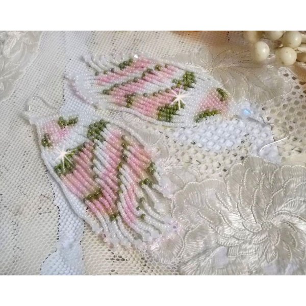 BO Matin Lumineux met Japanse rocailles en Swarovski kristallen