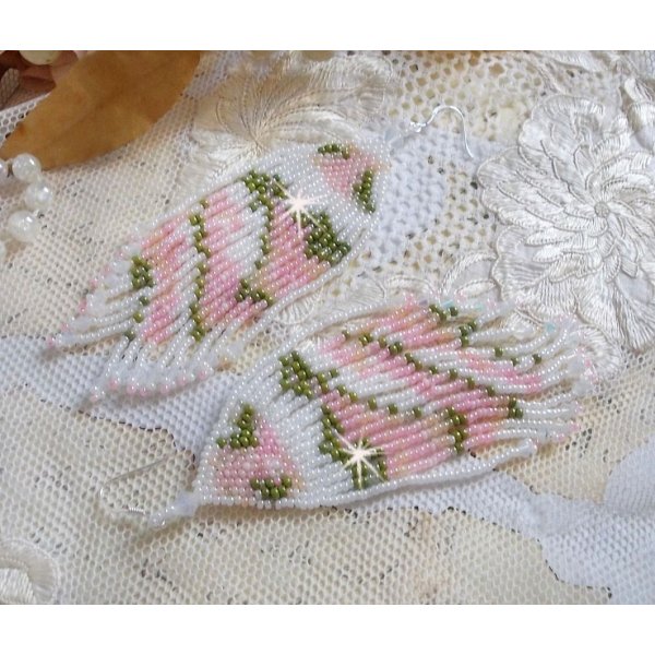 BO Matin Lumineux met Japanse rocailles en Swarovski kristallen