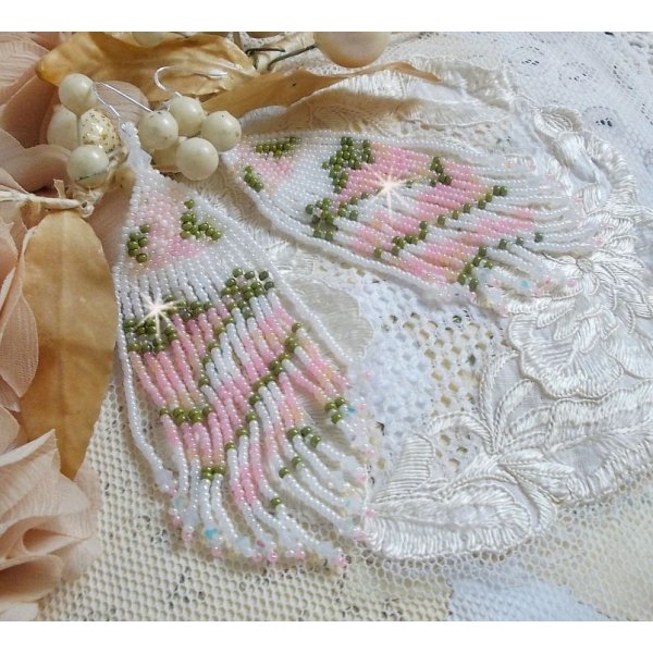 BO Matin Lumineux met Japanse rocailles en Swarovski kristallen