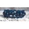 Belle de Nuit armband met bohemian glasfacetten en Swarovski kristallen tolletjes