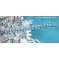 Crystal Blue armband met Swarovski kristal facetten en spinners