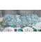 Crystal Blue armband met Swarovski kristal facetten en spinners