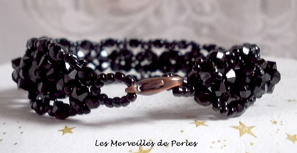 Starry Night Armband met facetten en Swarovski kristallen