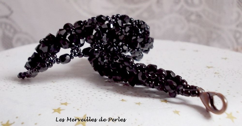 Starry Night Armband met facetten en Swarovski kristallen