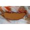 Lady in Orange manchet armband Haute-Couture geborduurd met Swarovski kristallen en Miyuki rocailles.