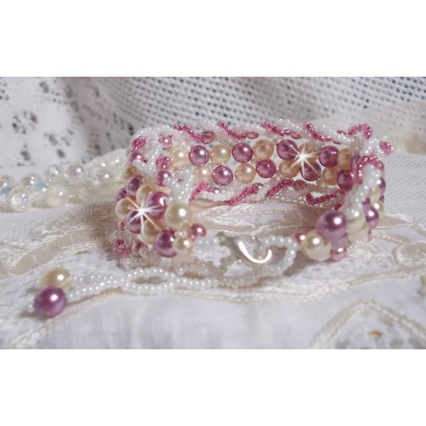 Ontspanningsarmband met Swarovski kristallen parels