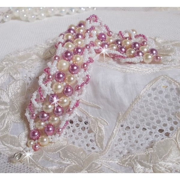 Ontspanningsarmband met Swarovski kristallen parels