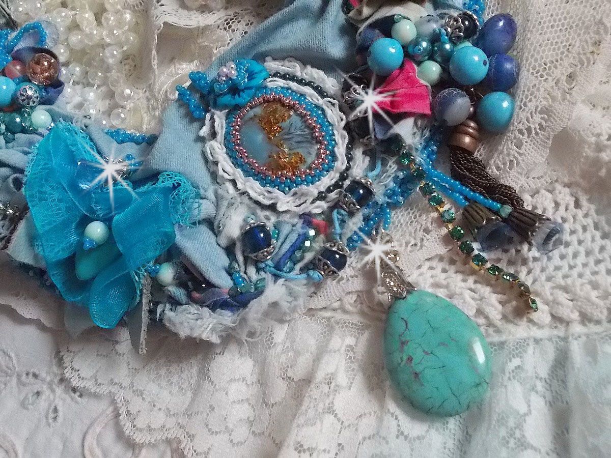 Wild West ketting, een trend uit het Amerikaanse Westen met halfedelstenen en diverse kralen.