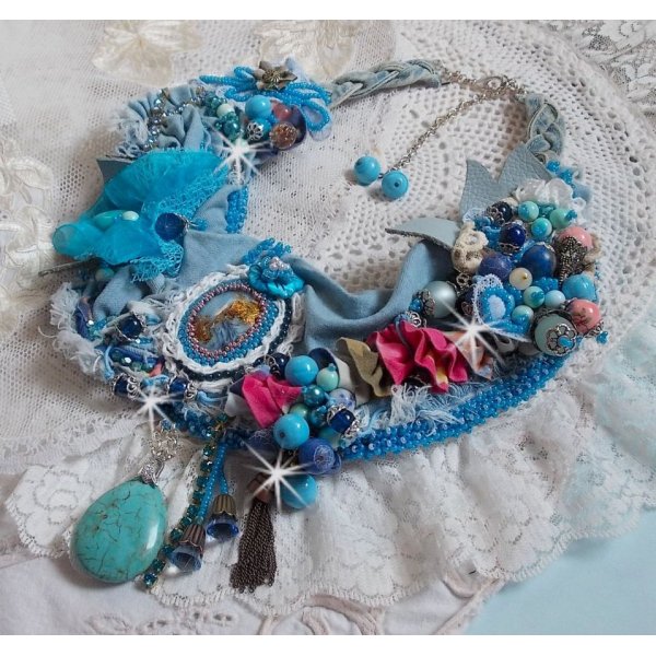 Wild West ketting, een trend uit het Amerikaanse Westen met halfedelstenen en diverse kralen.