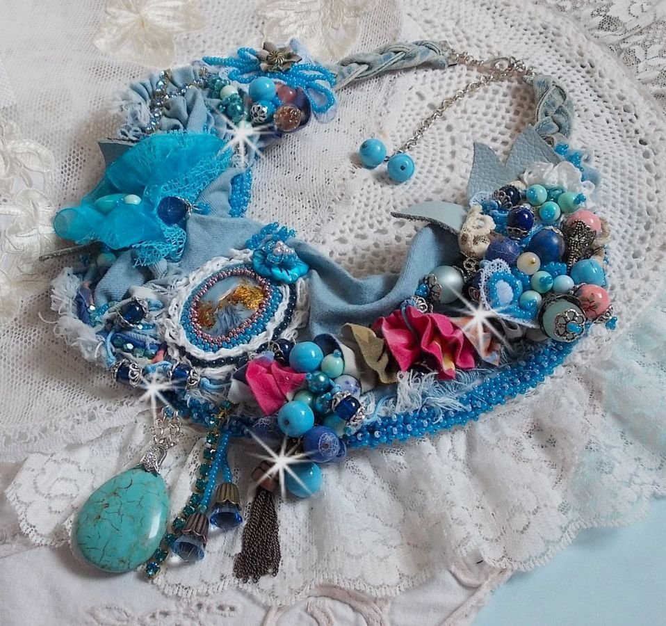 Wild West ketting, een trend uit het Amerikaanse Westen met halfedelstenen en diverse kralen.